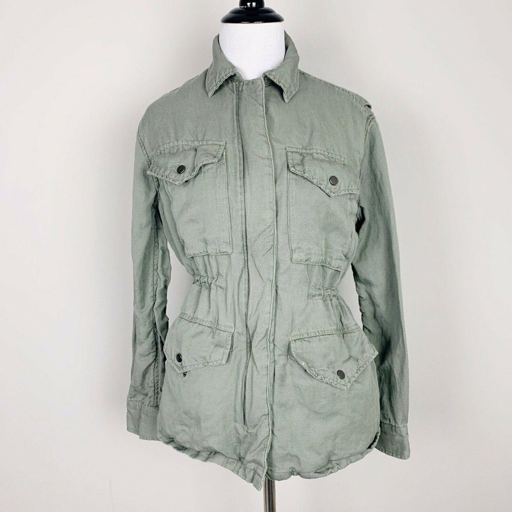 Rails Miles Utility Jacket Jayden Sage Plaid Green - image 1